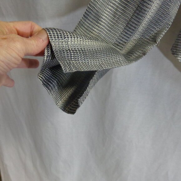 Kenneth Cole New York Size 4 100% Silk Blouse Black/White - Picture 6 of 16